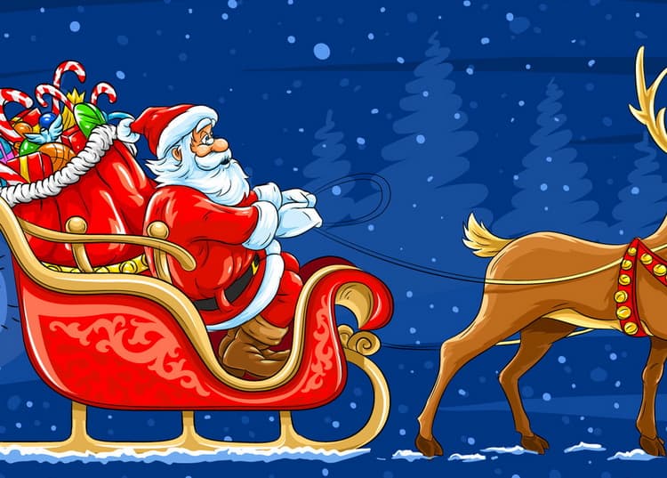 Санта разглядел с саней маленькие сиськи и решил подарить еблю на Новый Год