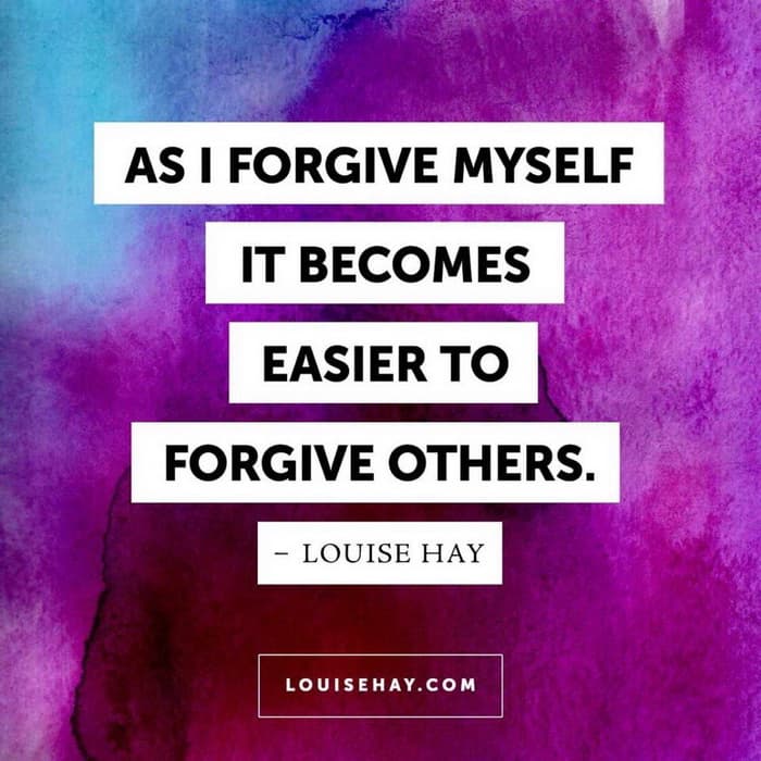 Когда я прощаю себя, тогда становится легче прощать других