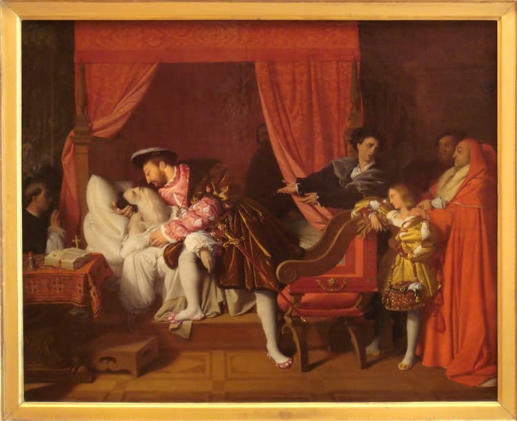 Франциск I у постели умирающего Леонардо да Винчи